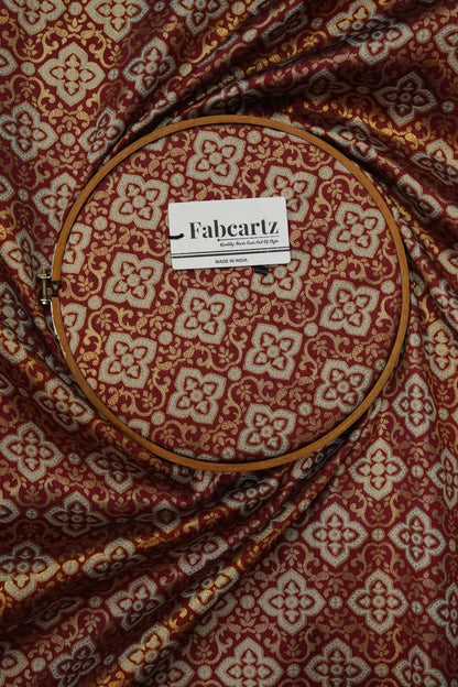 ONLY SHERWANI FABRIC JACQUARD WITH ZARI WORK (Tiles)