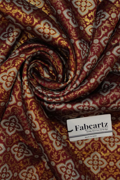 ONLY SHERWANI FABRIC JACQUARD WITH ZARI WORK (Tiles)