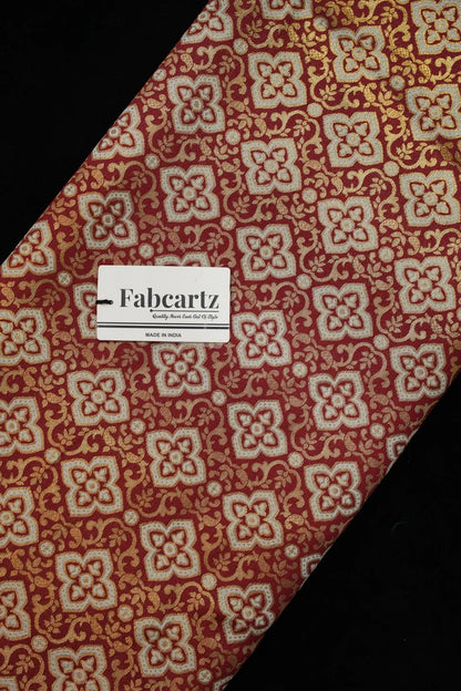 ONLY SHERWANI FABRIC JACQUARD WITH ZARI WORK (Tiles)