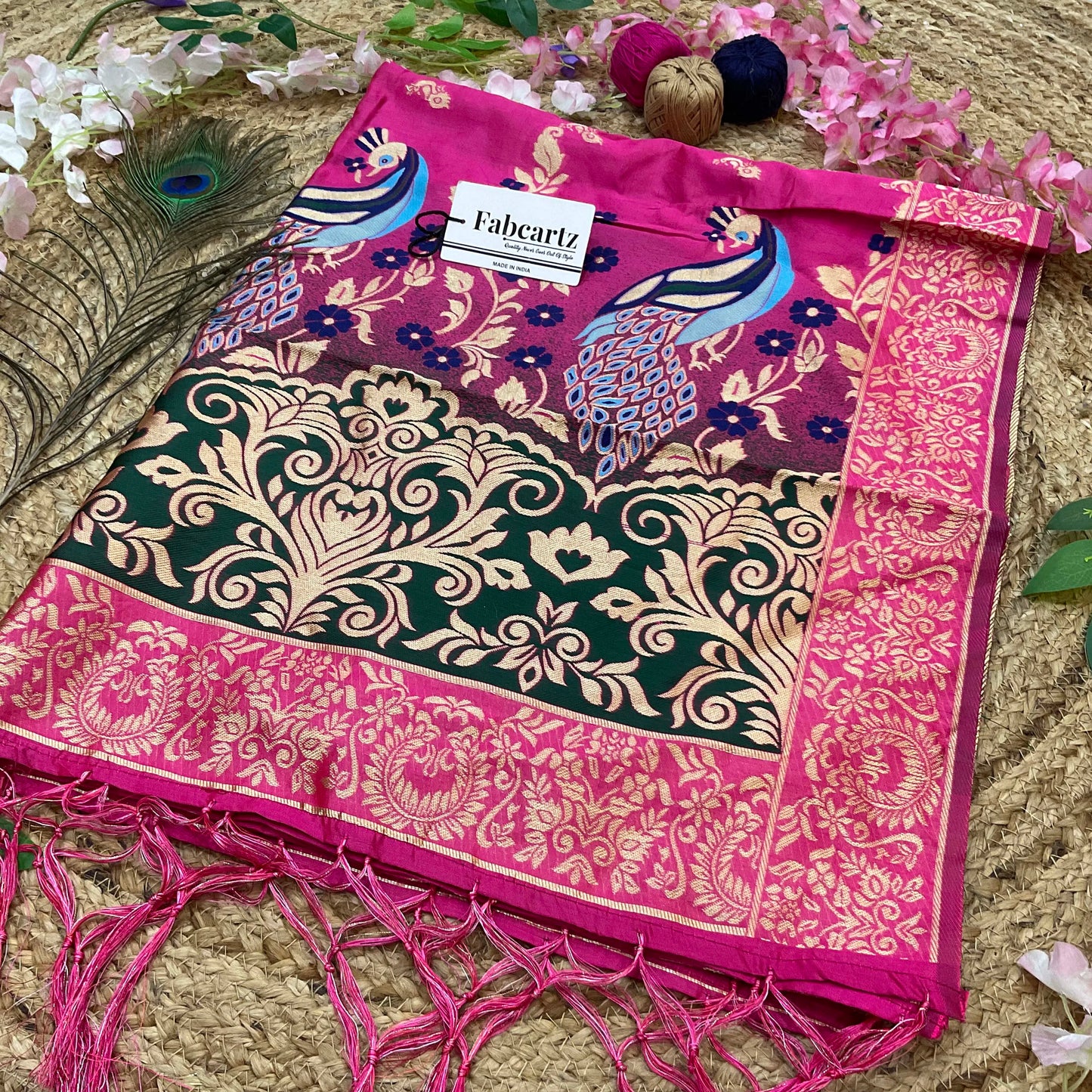SawanDup Beautiful Jacquard Woven Design Dupatta for women | Only Dupatta