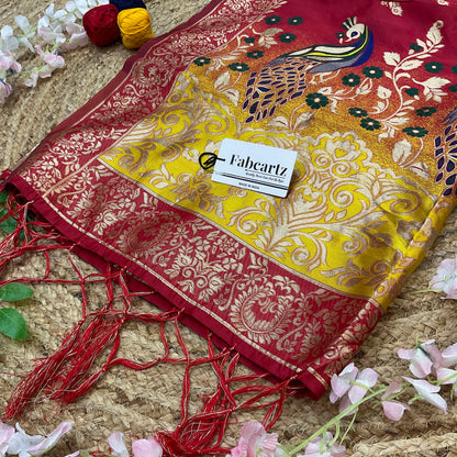 SawanDup Beautiful Jacquard Woven Design Dupatta for women | Only Dupatta