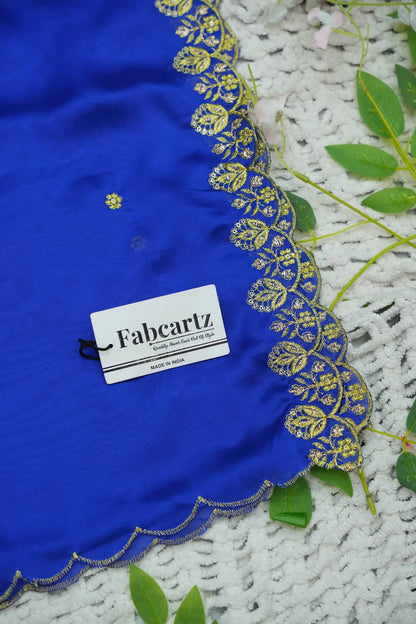 (KaamRango) South Indian Festival Traditional Half Saree with Embroidered Blouse & Dupatta