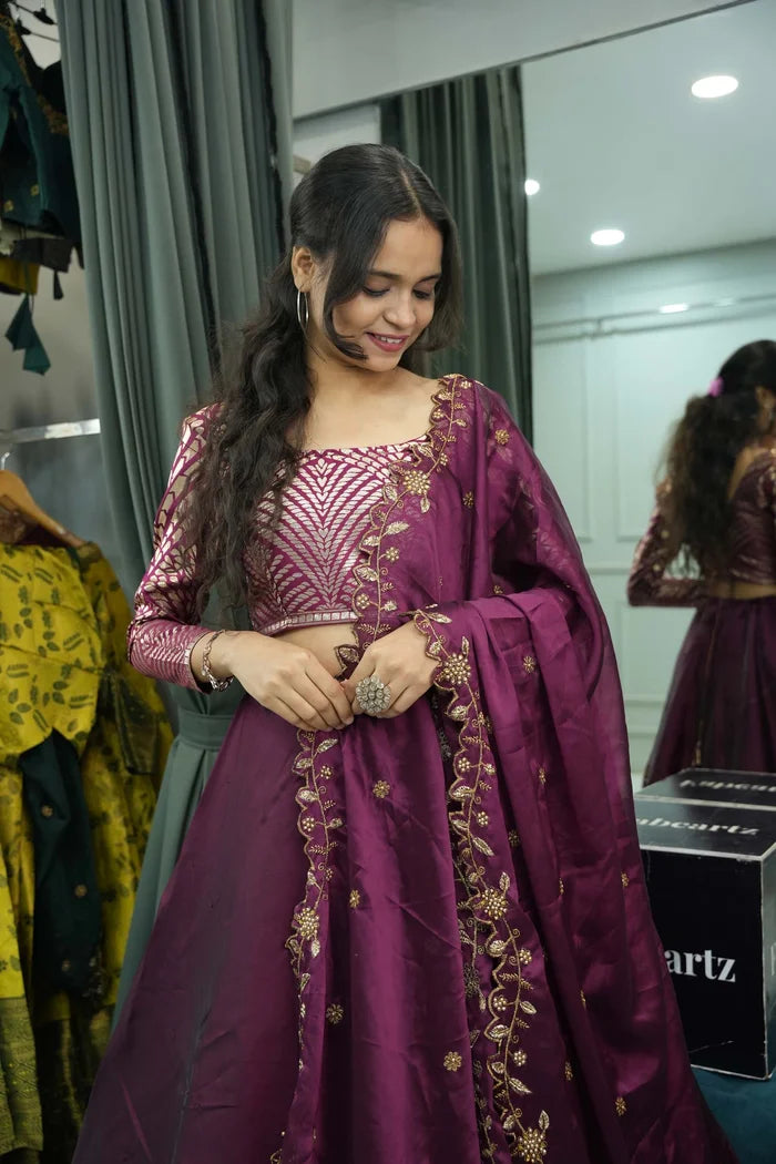 Vikrant Women's Lehenga Choli with Dupatta for Women