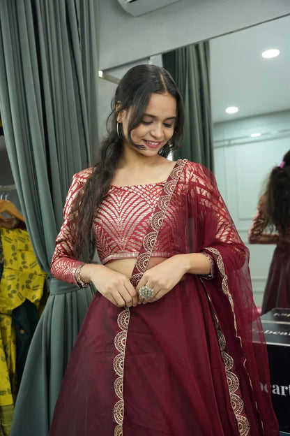 Vikrant Women's Lehenga Choli with Dupatta for Women