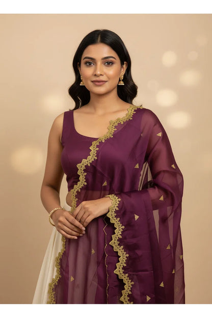 Beautiful Embroidery work Rangoli Dupatta for women | Only Dupatta LineShower Dup