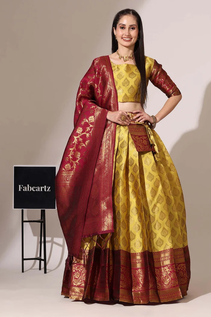 BIG AKKU South Indian Festival Traditional Half Saree