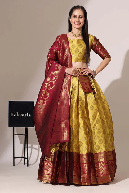 BIG AKKU South Indian Festival Traditional Half Saree