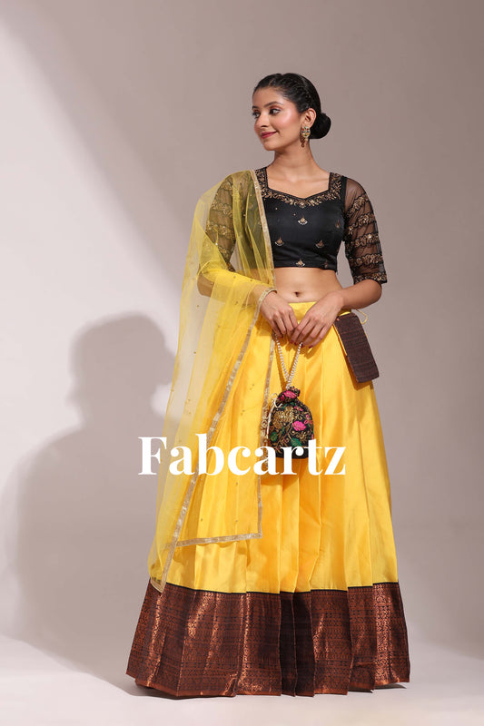 South Indian Festival Traditional Half Saree (Tanishq)