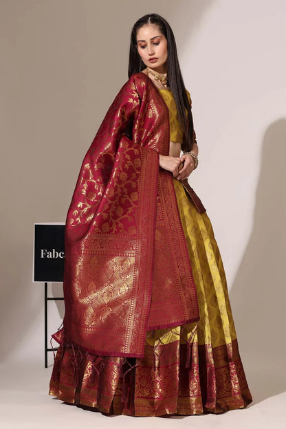 BIG AKKU South Indian Festival Traditional Half Saree