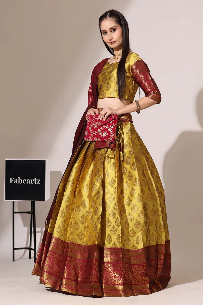 BIG AKKU South Indian Festival Traditional Half Saree