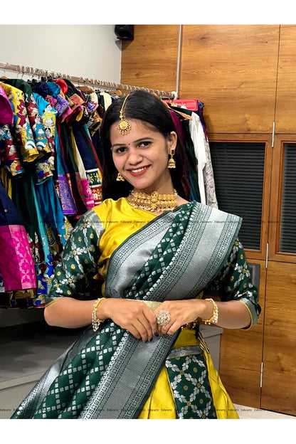 JanjalPAttu South Indian Festival Traditional Half Saree