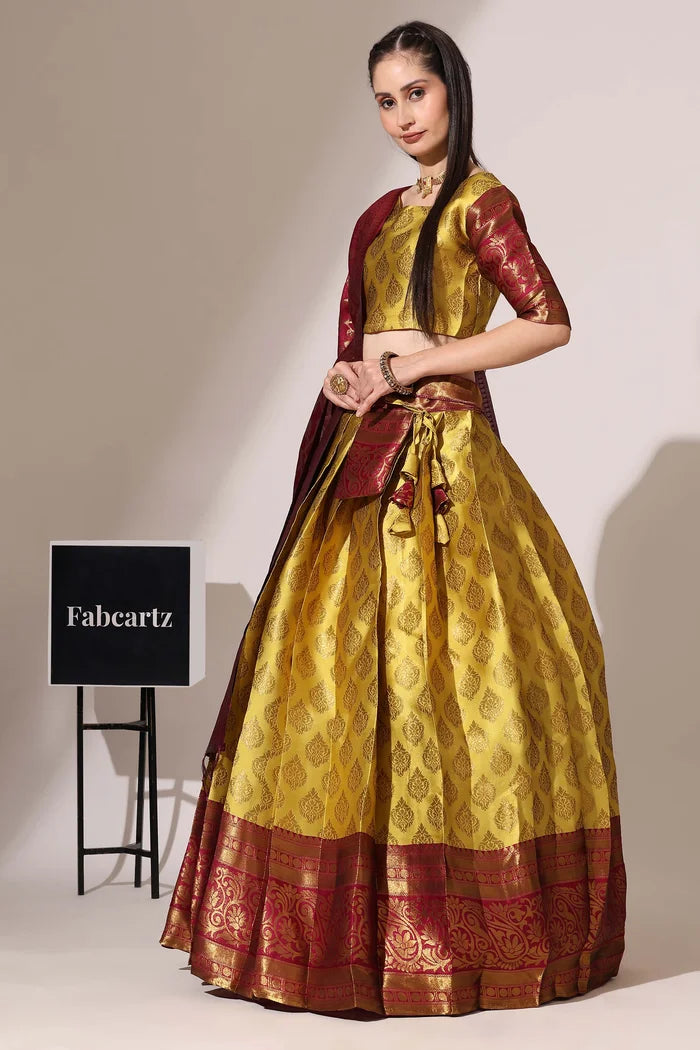 BIG AKKU South Indian Festival Traditional Half Saree