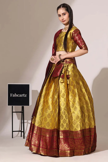 BIG AKKU South Indian Festival Traditional Half Saree