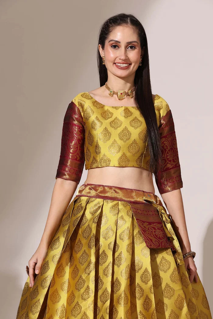 BIG AKKU South Indian Festival Traditional Half Saree
