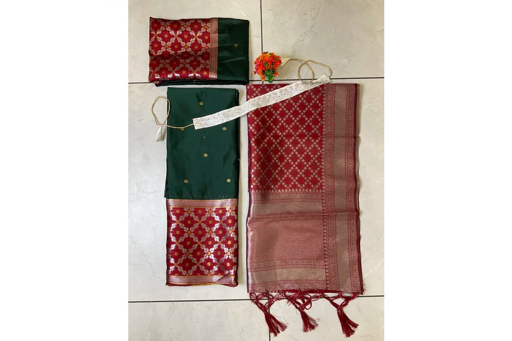 JanjalPAttu South Indian Festival Traditional Half Saree