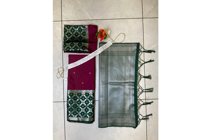 JanjalPAttu South Indian Festival Traditional Half Saree