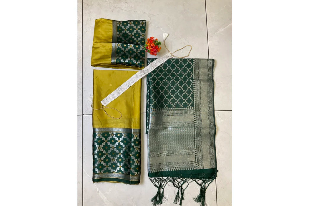 JanjalPAttu South Indian Festival Traditional Half Saree