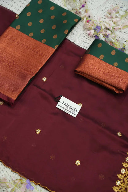 దక్షిణ భారత పండుగ సాంప్రదాయ హాఫ్ చీర (కాంతారా) 