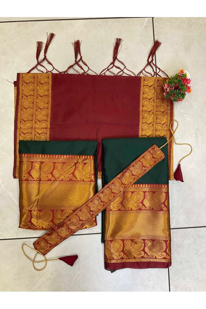 Kids Traditional South Indian Half Saree (kruti)