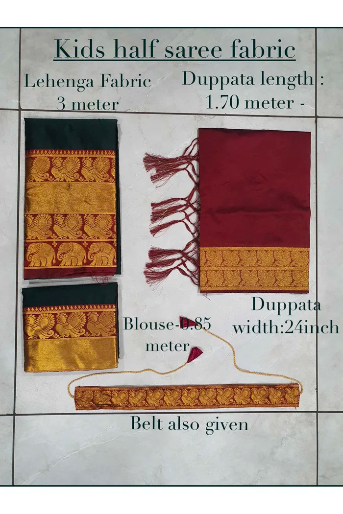 Kids Traditional South Indian Half Saree (kruti)