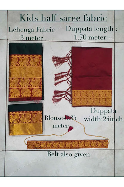 Kids Traditional South Indian Half Saree (kruti)